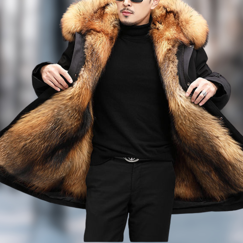 Milo – pelzgefütterte winterjacke für herren