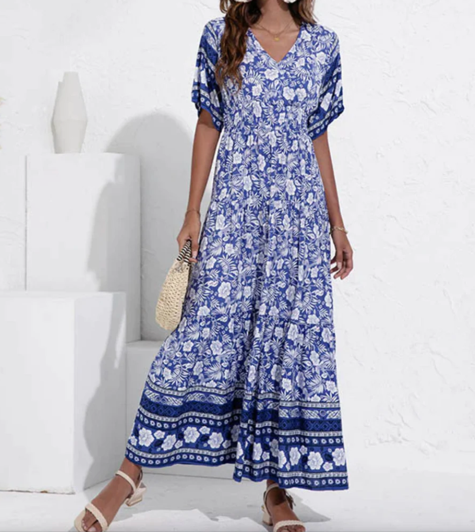 Elena - langes maxi kleid für den sommer