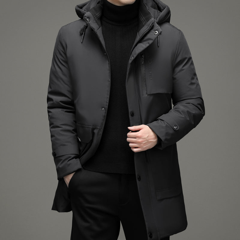 Emrys – lange wattierte winterjacke