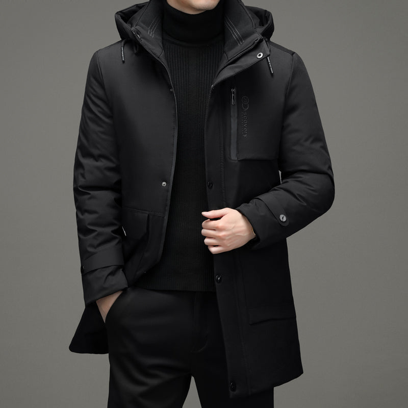 Emrys – lange wattierte winterjacke