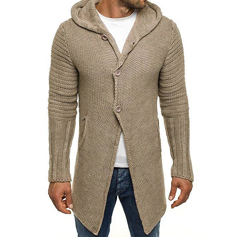 CALVIN - Stylischer langer Cardigan für Herren (italienisches Design)